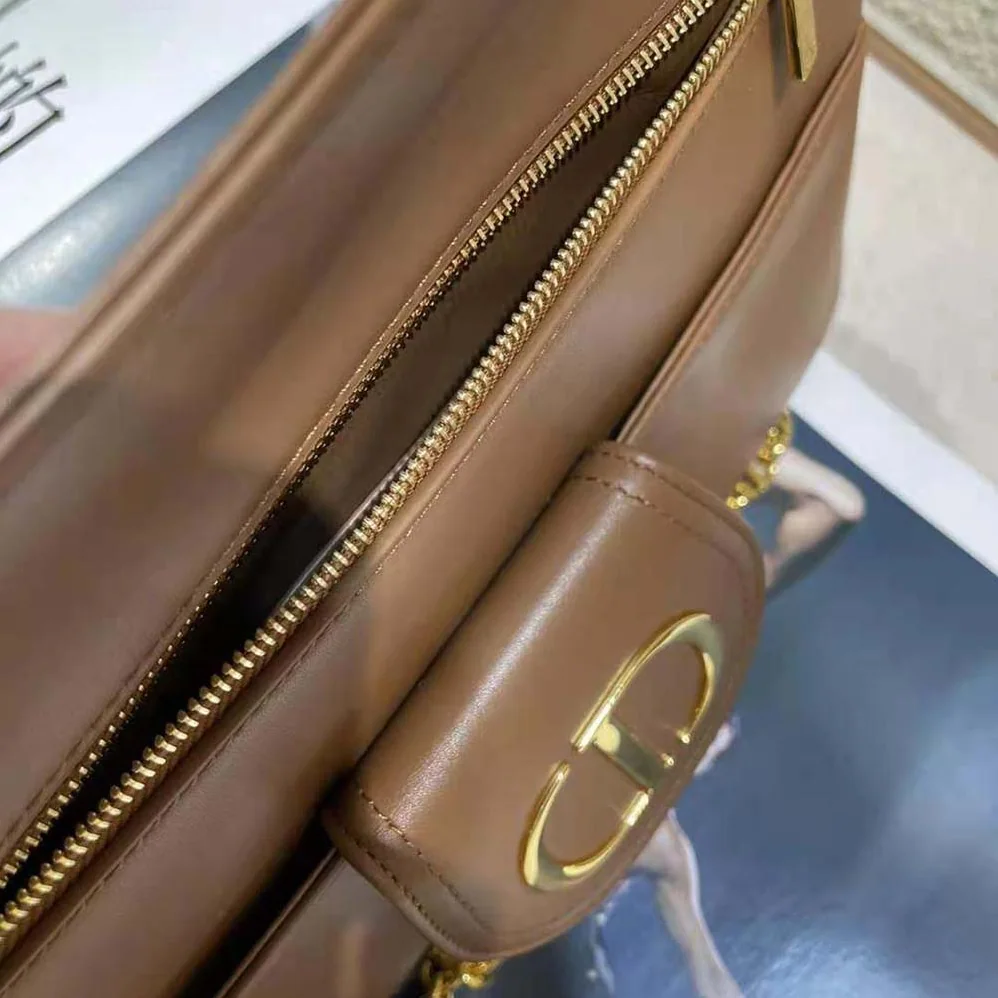 Dior Medium Diordouble Bag Smooth Calfskin for Women in Brown
