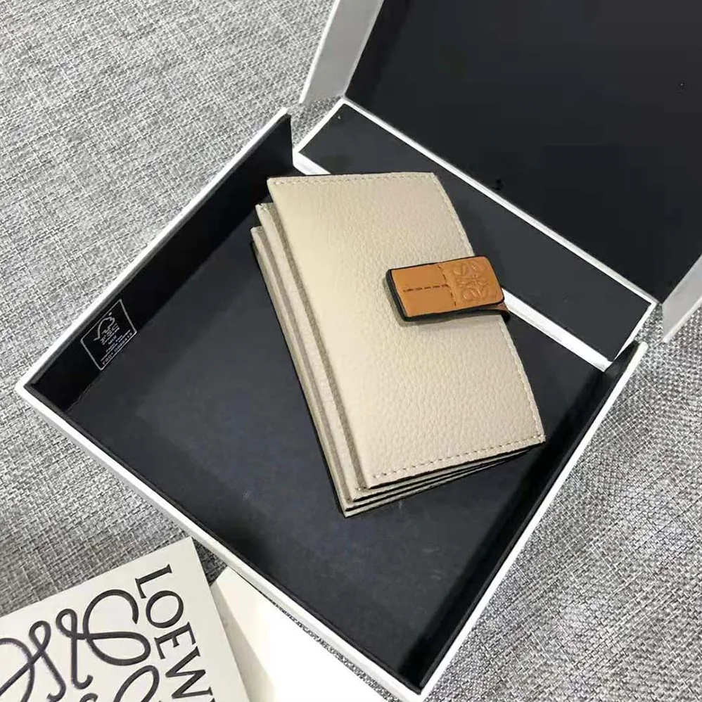 Loewe Accordion Cardholder in Soft Grained Calfskin for Women in White Loewe Accordion Cardholder in Soft Grained Calfskin for Women in White