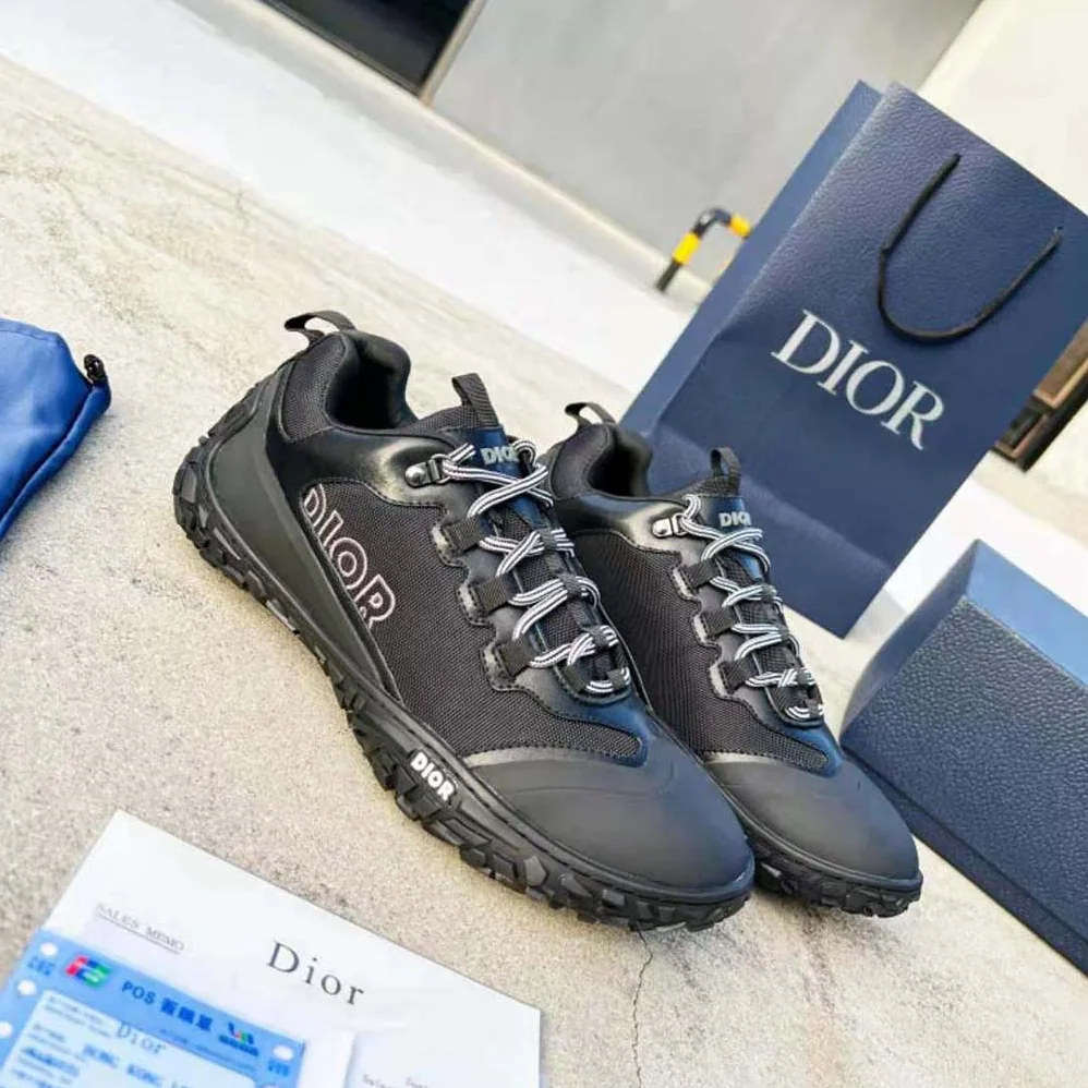Dior Diorizon Hiking Shoe Purple Technical Mesh with Black Rubber for Men