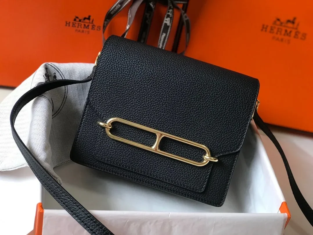 Hermes Mini Evercolor Sac Roulis 19 Black Hermes Mini Evercolor Sac Roulis 19 Black