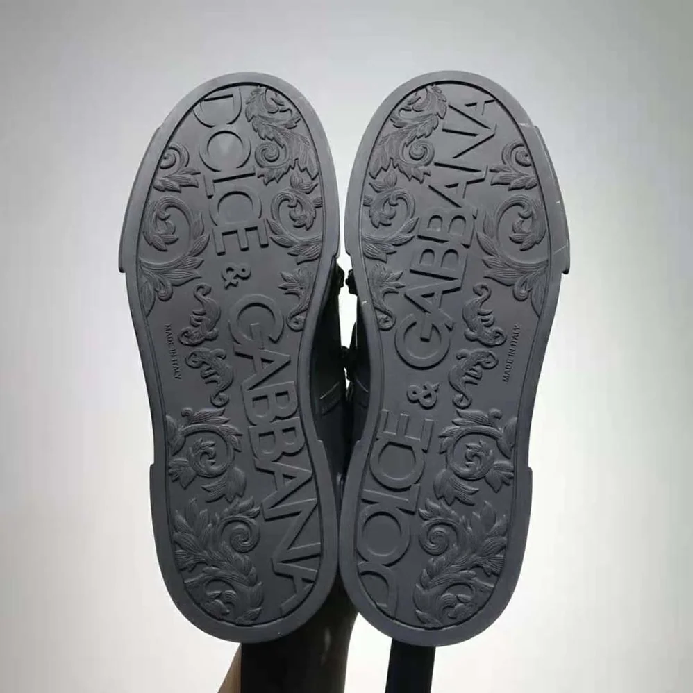 Dolce Gabbana D&G Portofino Sneakers in Calfskin and Patent Leather for Women
