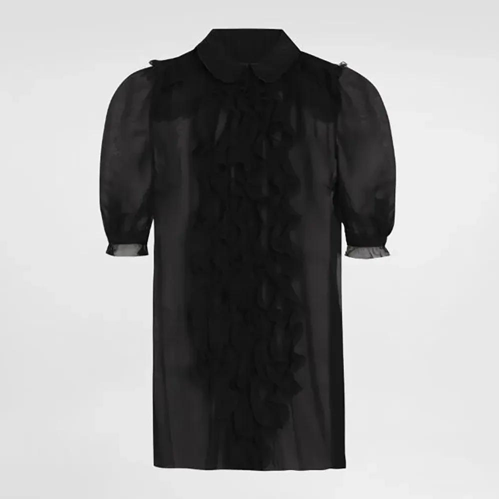 Dolce Gabbana D&G Chiffon Shirt for Women in Black Dolce Gabbana D&G Chiffon Shirt for Women in Black