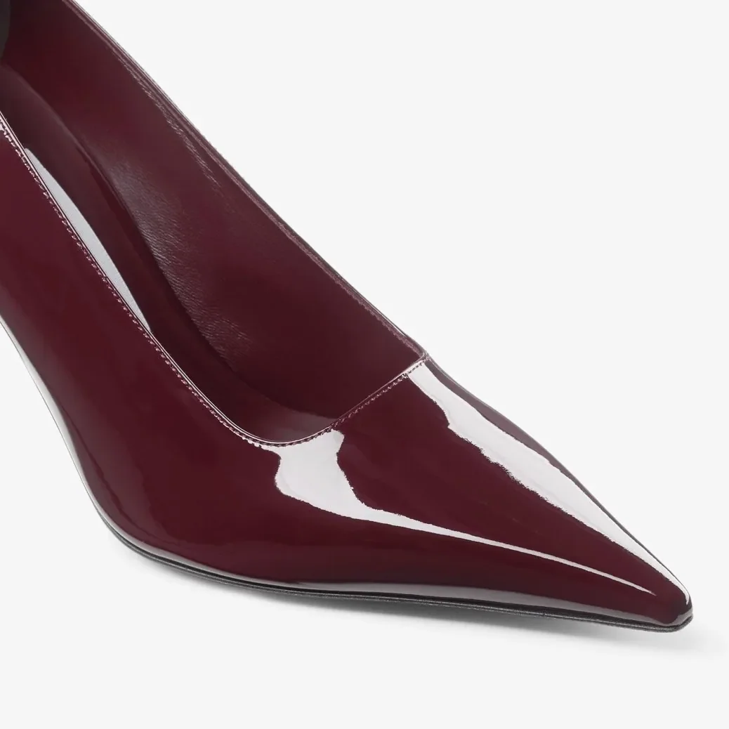 Jimmy Choo Ixia 80 Pumps Garnet IXIA80PAT