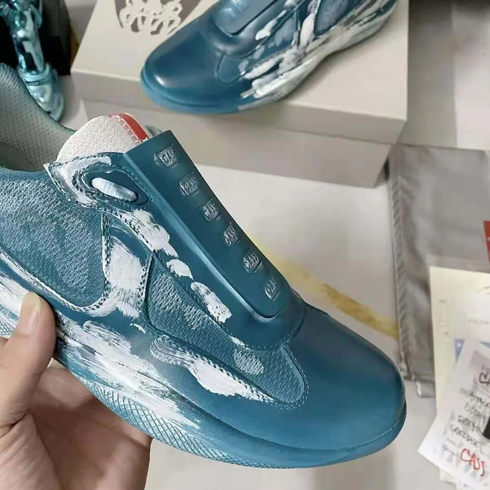 Prada Cass x Prada Americas Cup D3cay Sneakers for Unisex in Navy