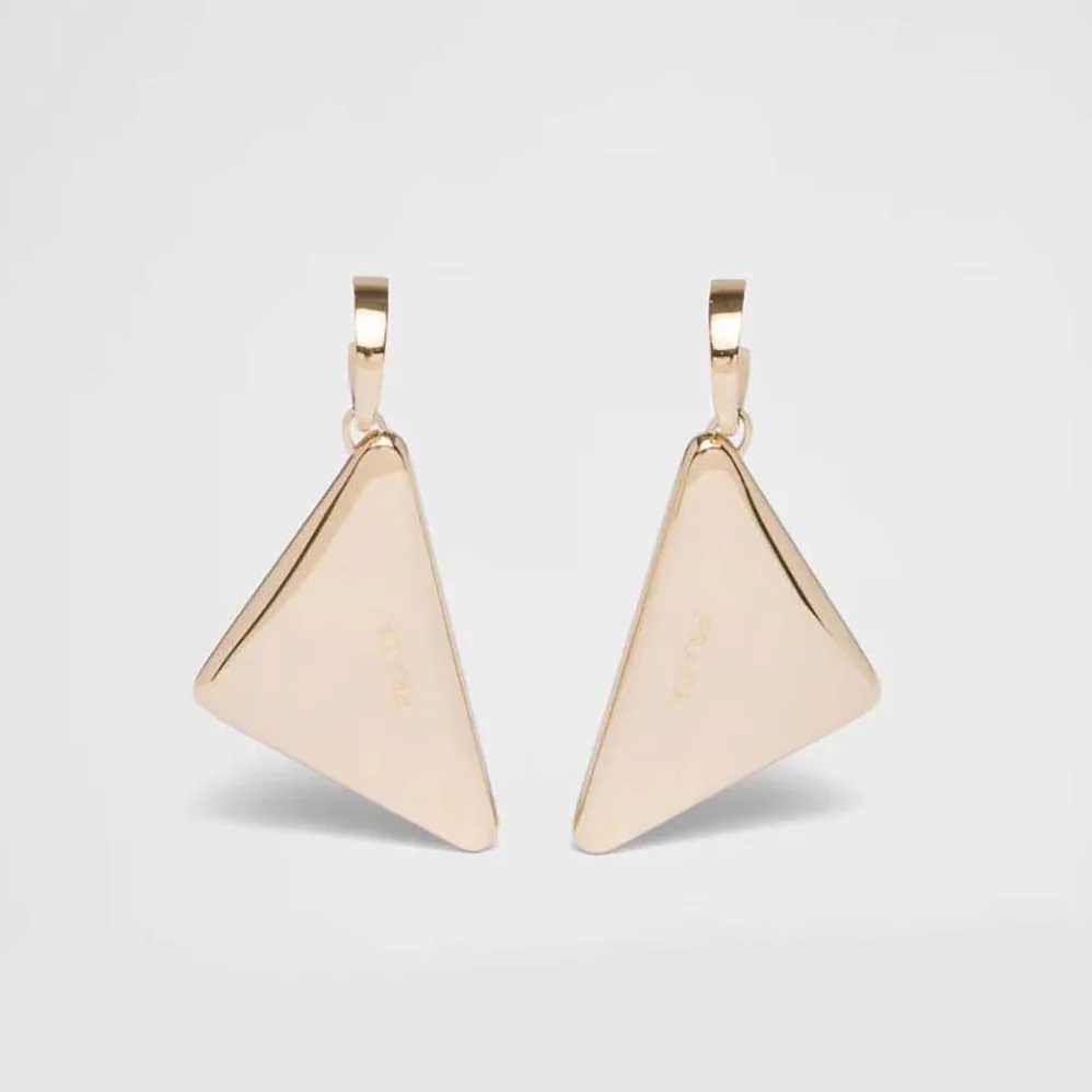 Prada Eternal Gold Medium Drop Earrings in Yellow Gold for Women Prada Eternal Gold Medium Drop Earrings in Yellow Gold for Women