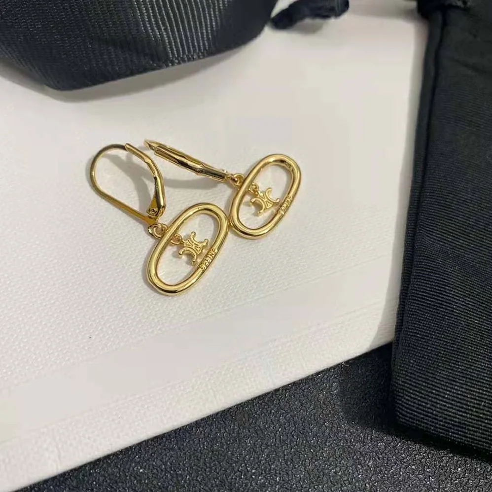 Celine Maillon Triomphe Mobile Earrings in Brass with Gold Finish for Women Celine Maillon Triomphe Mobile Earrings in Brass with Gold Finish for Women