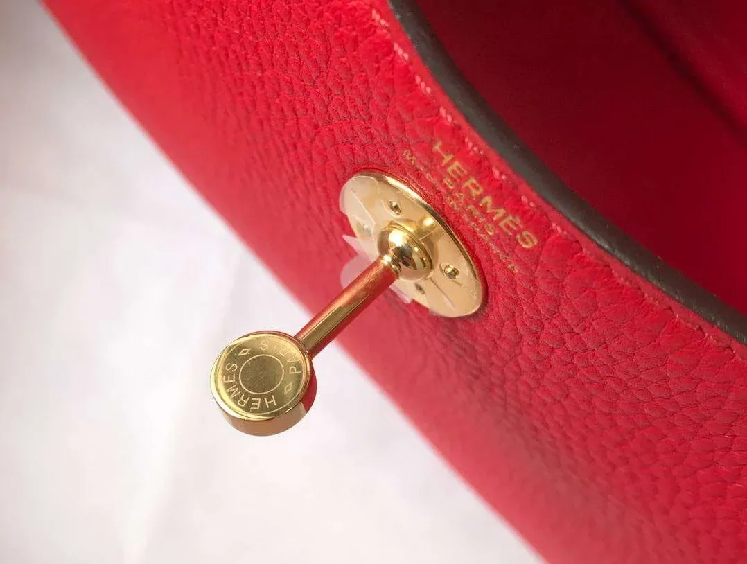 Hermes Lindy Mini Red /