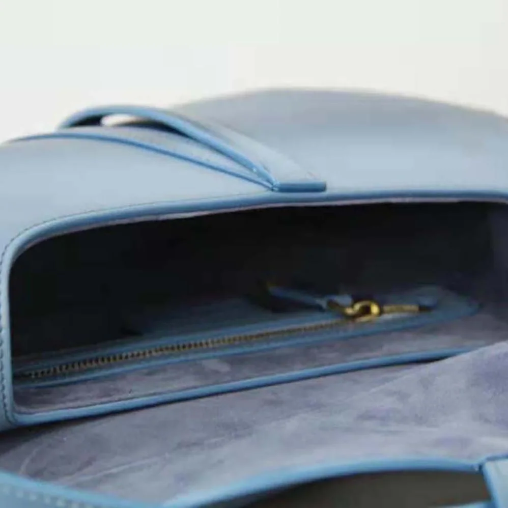 Dior Saddle Bag Indigo Blue Gradient Calfskin for Women