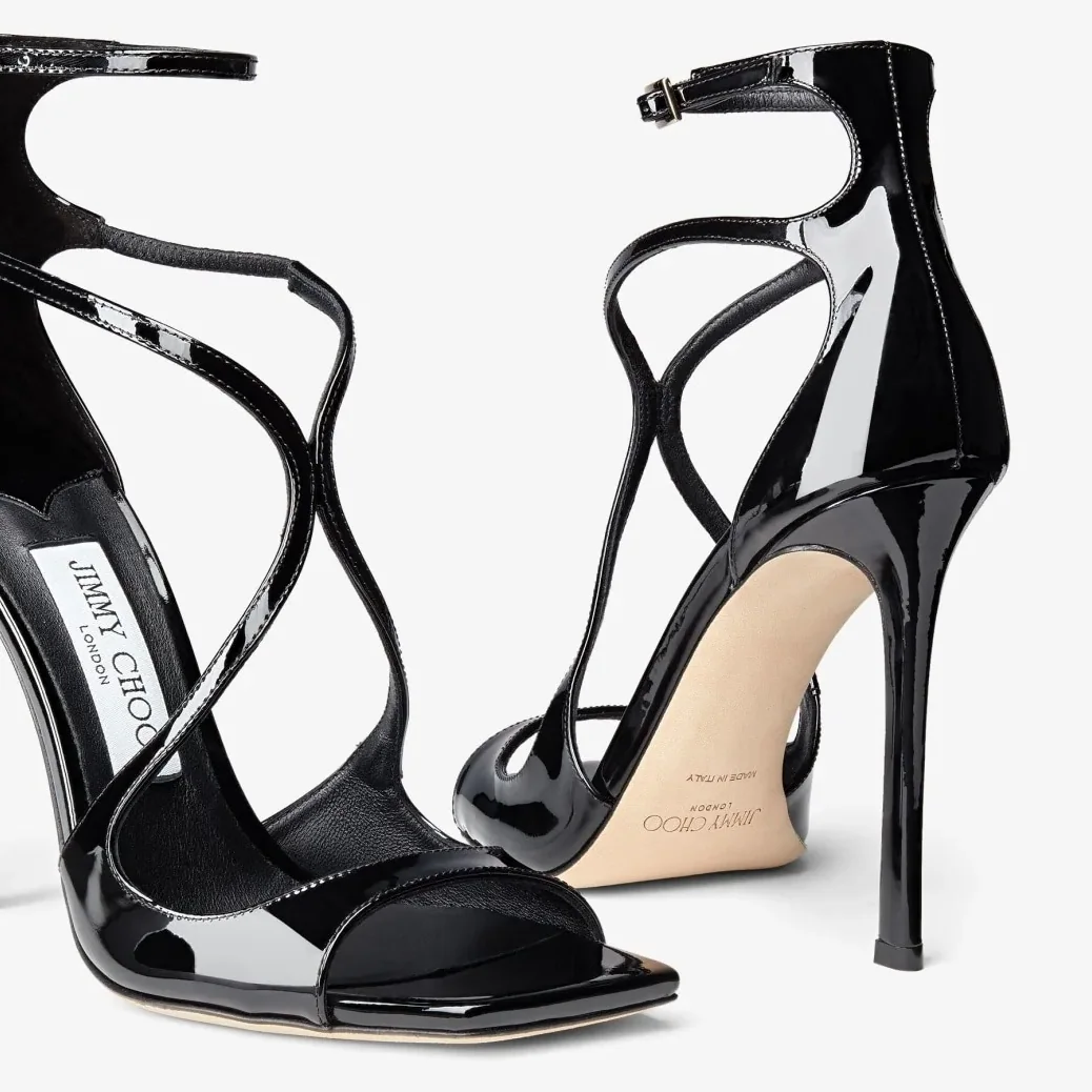 Jimmy Choo Azia 110 Black AZIA110PAT Jimmy Choo Azia 110 Black AZIA110PAT