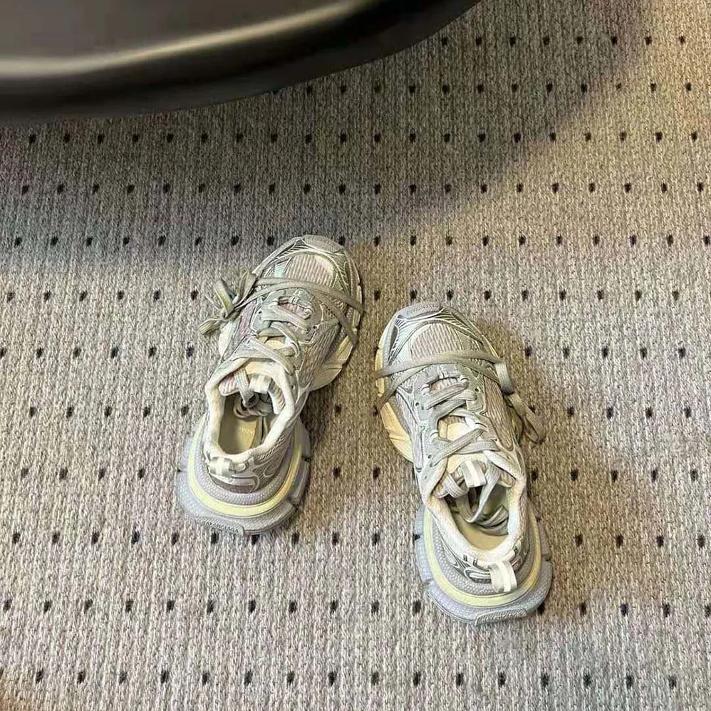 Balenciaga 3XL Sneaker in Beige Mesh and Polyurethane for Unisex