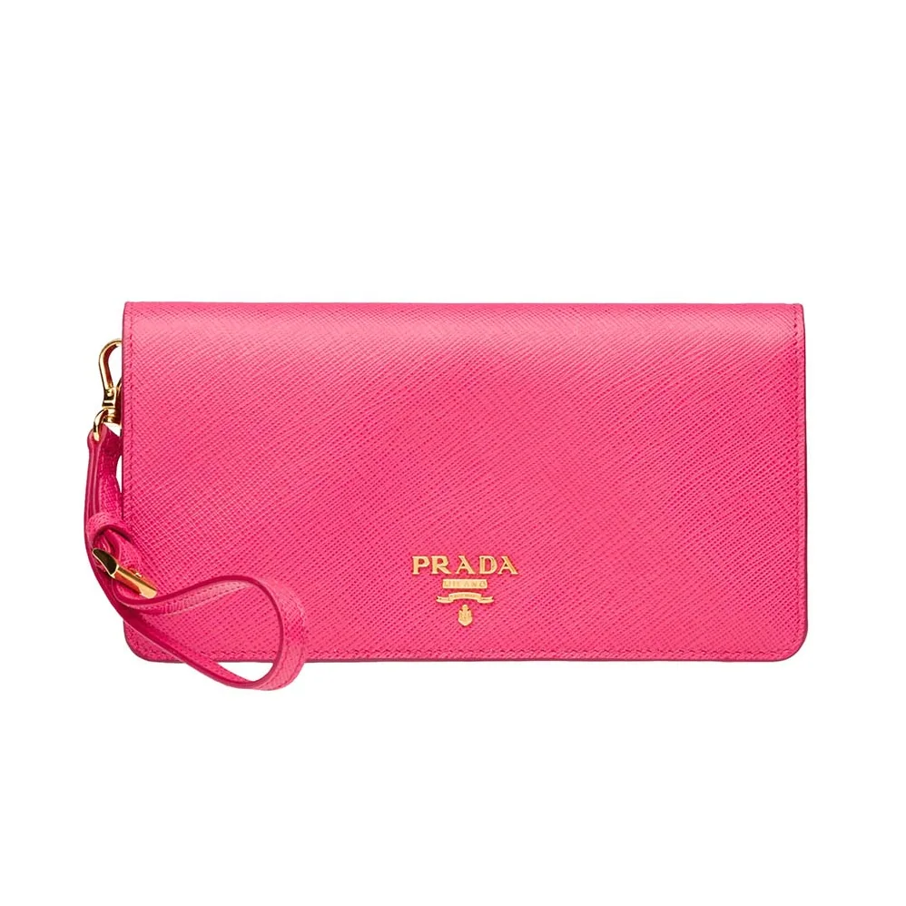 Prada Saffiano Leather Mini Bag for Women in Pink