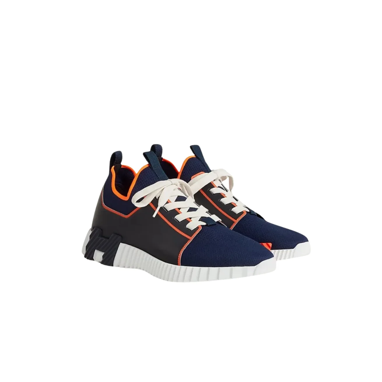 Hermes Depart Slip-On Sneakers Navy Blue/ Noir