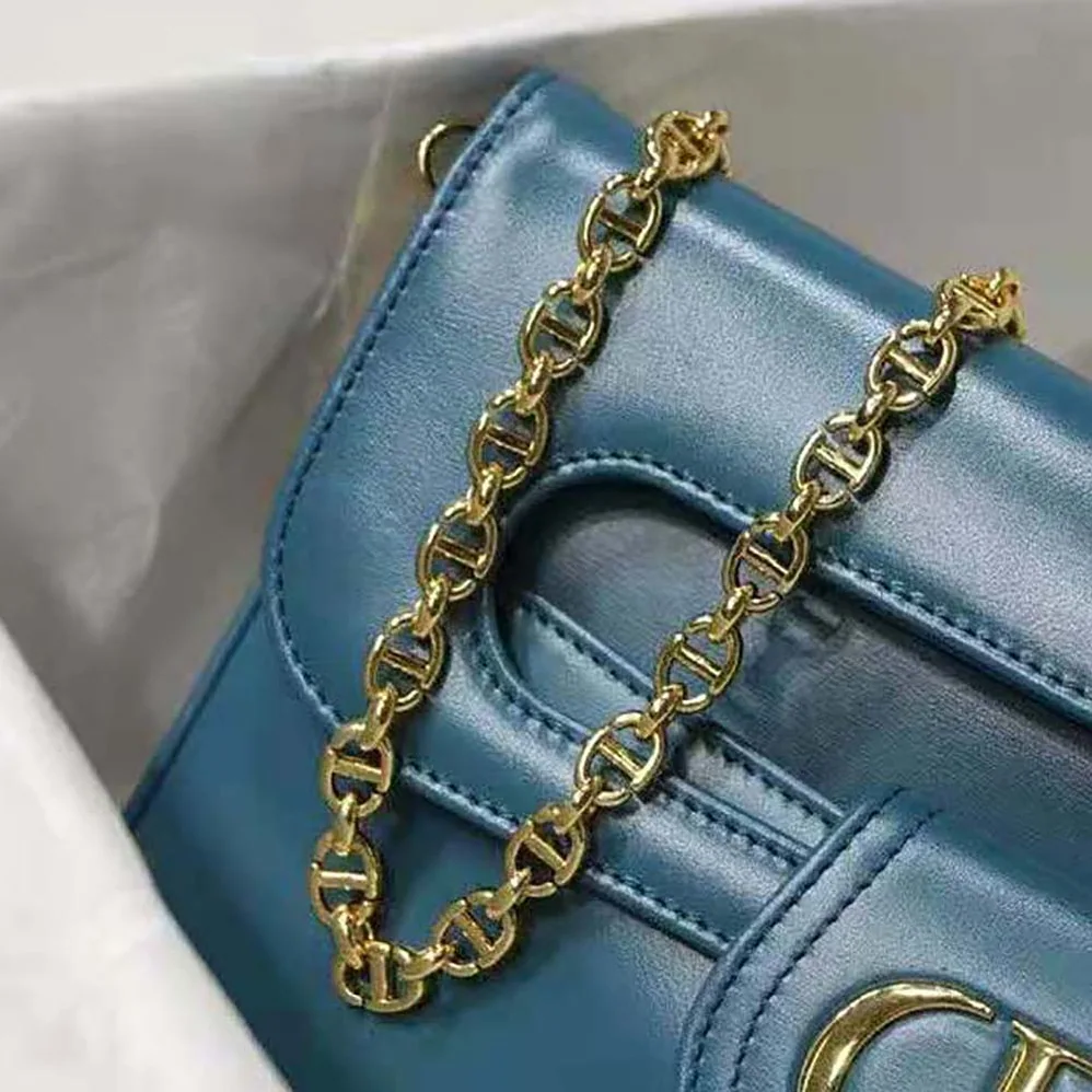 Dior Medium Diordouble Bag Deep Ocean Blue Smooth Calfskin for Women Dior Medium Diordouble Bag Deep Ocean Blue Smooth Calfskin for Women