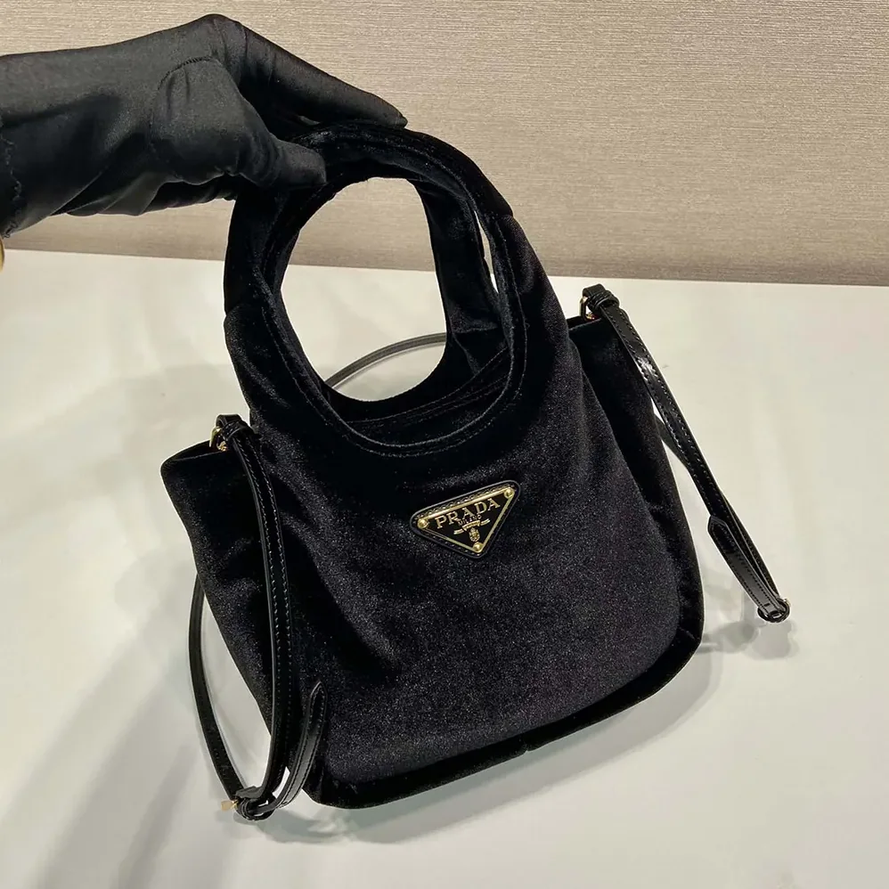 Prada Padded Velvet Mini Handbag for Women