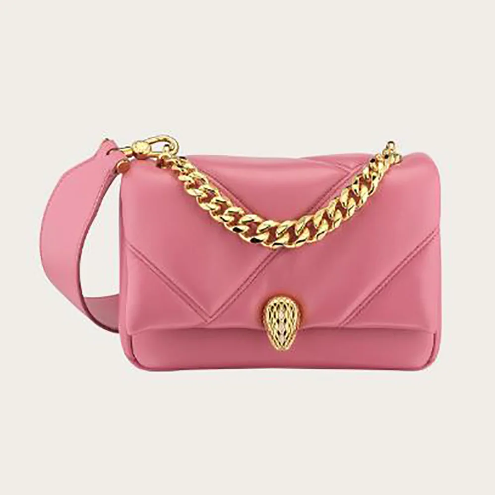Bvlgari Serpenti Cabochon Crossbody Mini Bag for Women in Pink Bvlgari Serpenti Cabochon Crossbody Mini Bag for Women in Pink