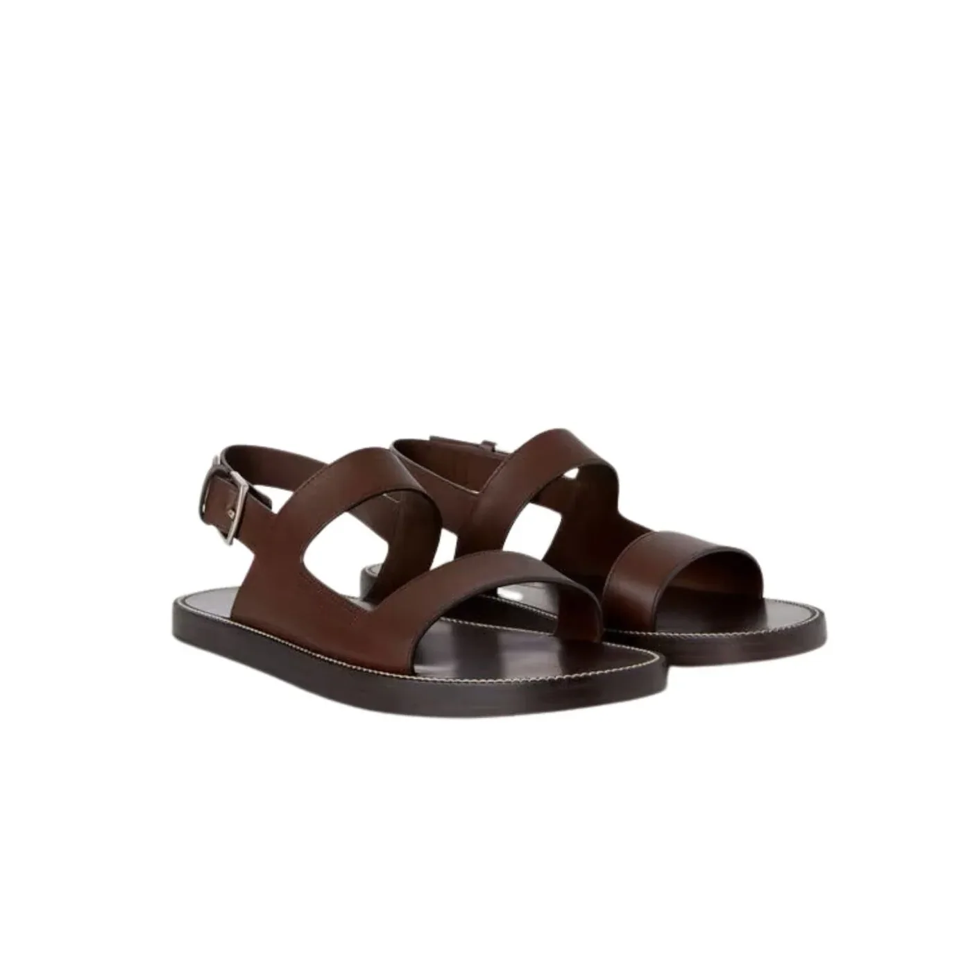 Loro Piana Nama Sandal Dark Brown