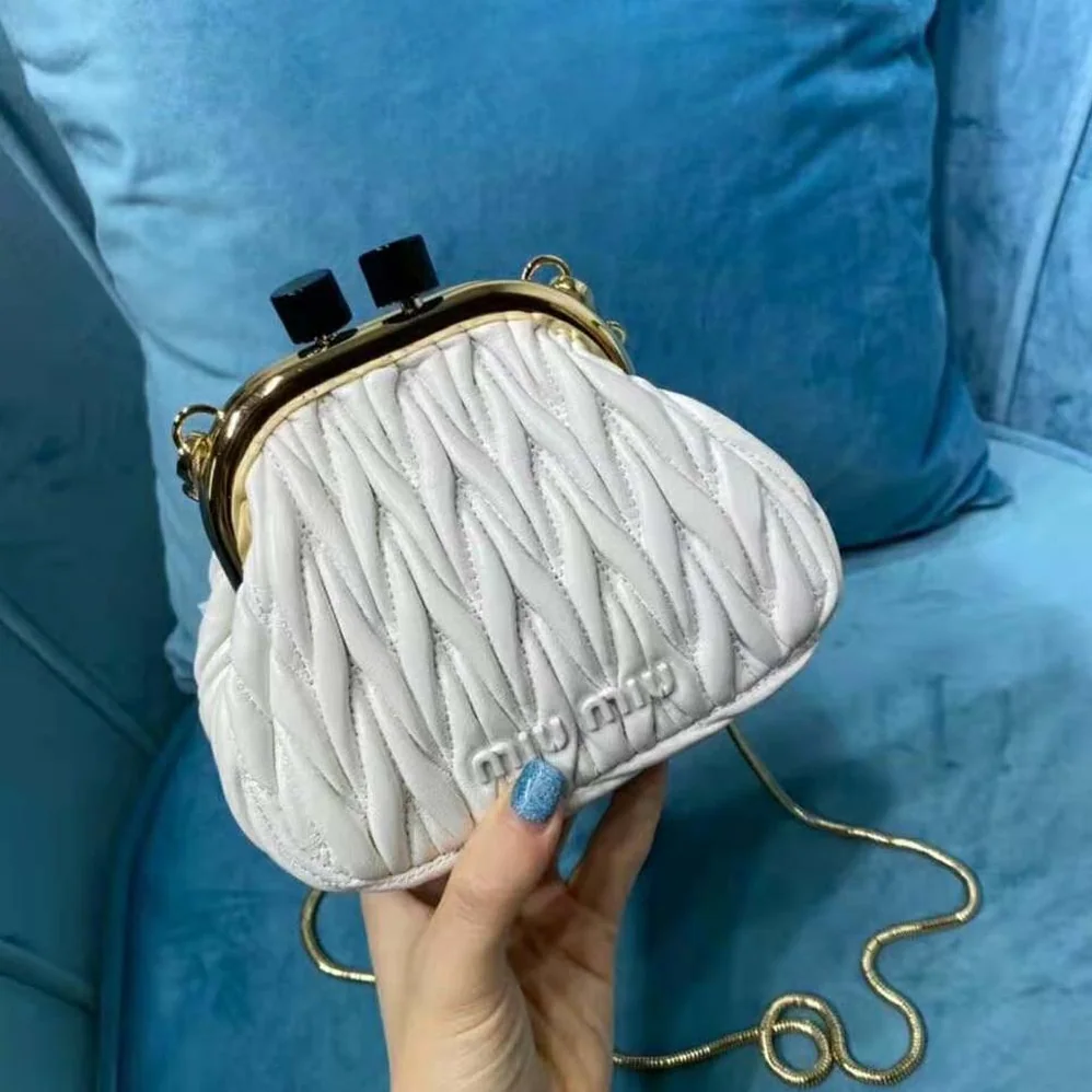 Miu Miu Miu Belle Nappa Leather Mini-Bag for Women in White