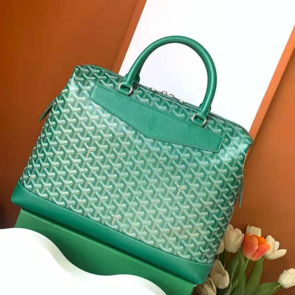 Goyard Cisalpin Document Case for Unisex in Green Goyard Cisalpin Document Case for Unisex in Green