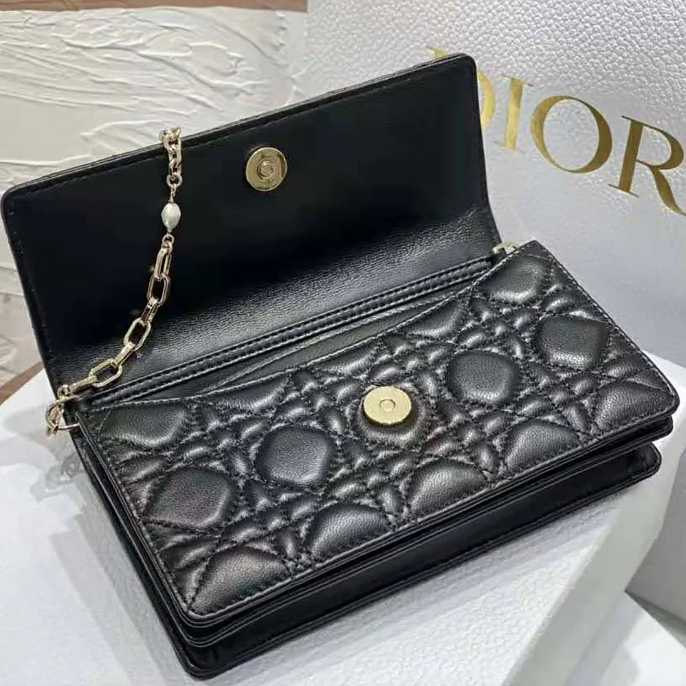 Dior Mini Miss Dior Bag Black Cannage Lambskin for Women