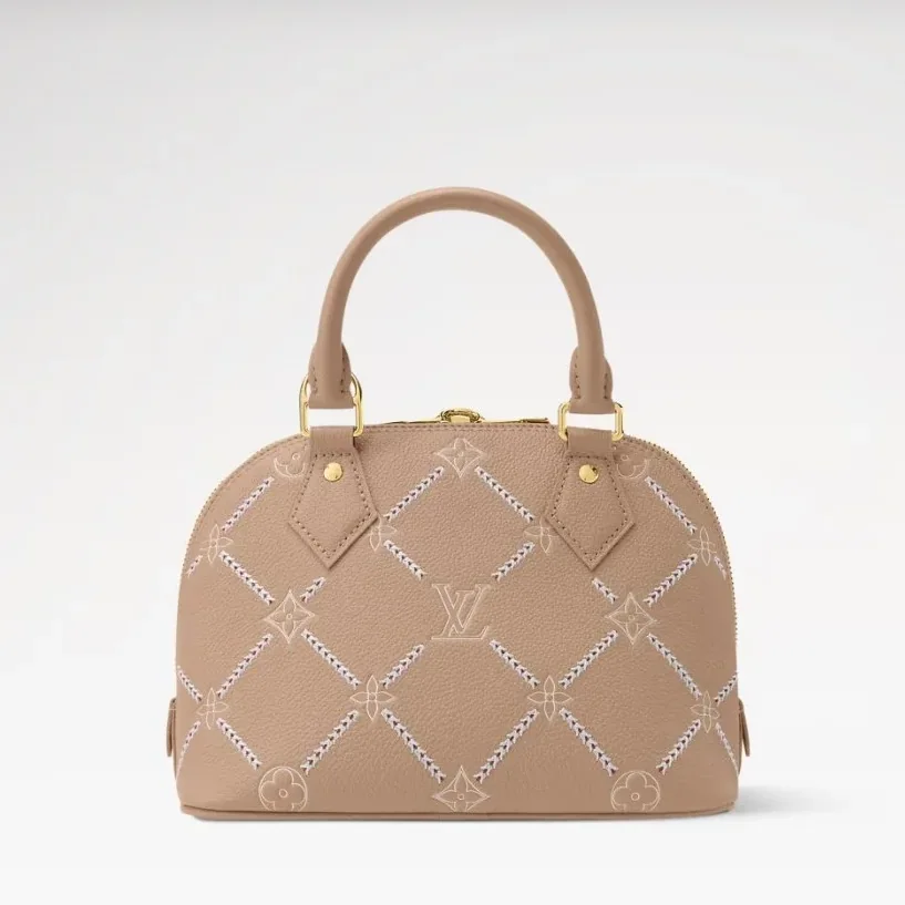 Louis Vuitton Alma BB Top Handle Bag in Hazelnut Couture Gold Hardware