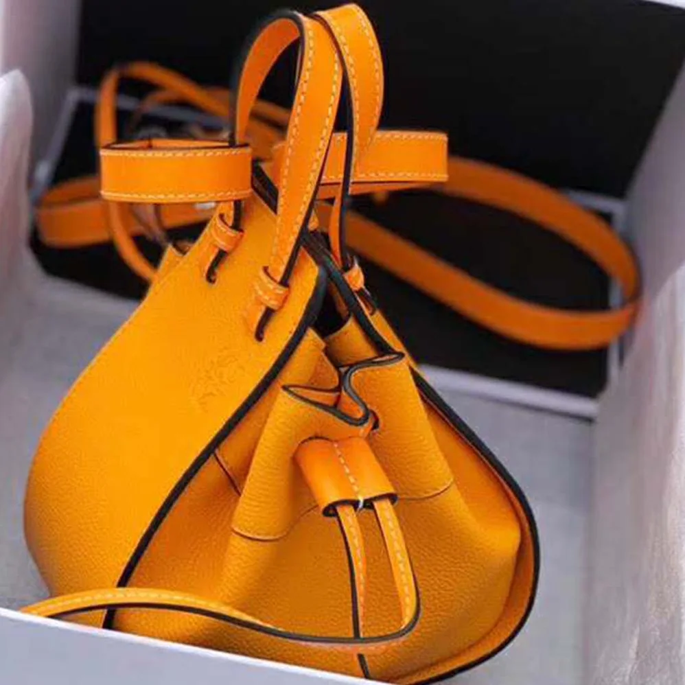 Loewe Hammock Dw Mini Bag in Nappa Calf for Women in Orange