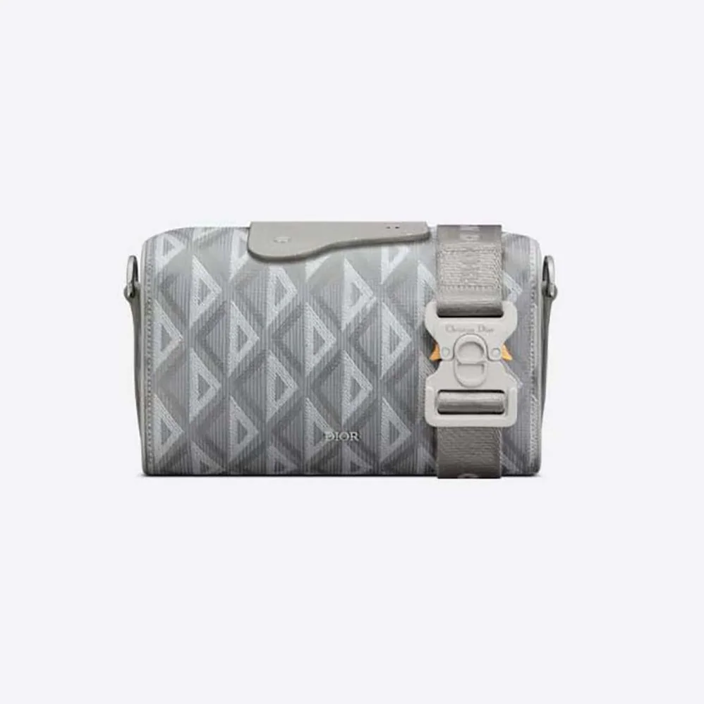 Dior Lingot 22 Bag Dior Gray CD Diamond Canvas for Men