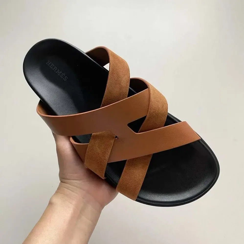 Hermes Kazimir Sandal for Unisex in Brown Hermes Kazimir Sandal for Unisex in Brown