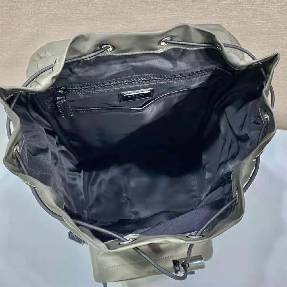 Prada Re-Nylon and Saffiano Leather Backpack for Men in Gray Prada Re-Nylon and Saffiano Leather Backpack for Men in Gray