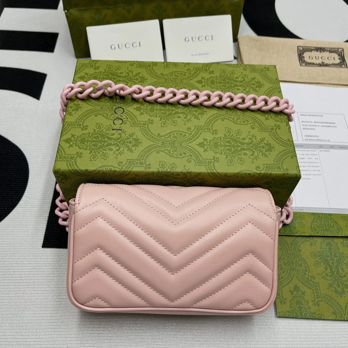 Gucci Marmont Super Mini Bag Pink Gucci Marmont Super Mini Bag Pink
