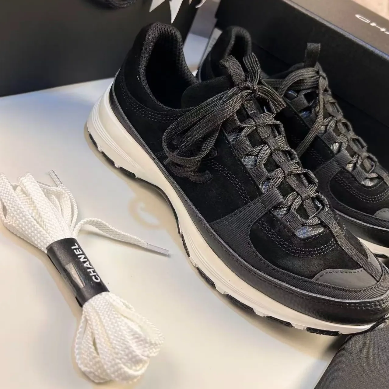 Chanel Trainers In Black