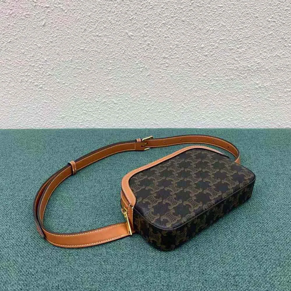 Celine Small Belt Bag in Triomphe Canvas for Women