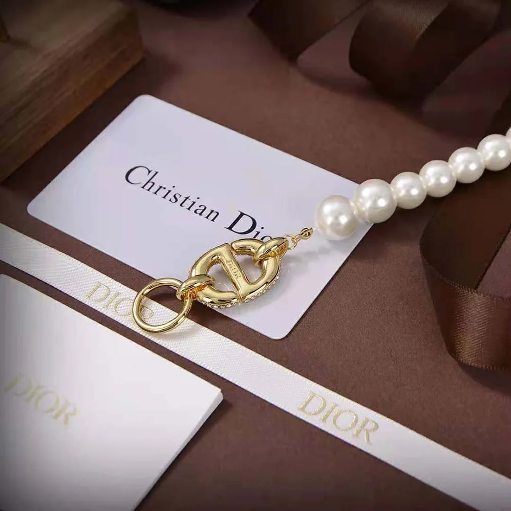 Dior CD Navy Choker Gold for Women in Finish Metal