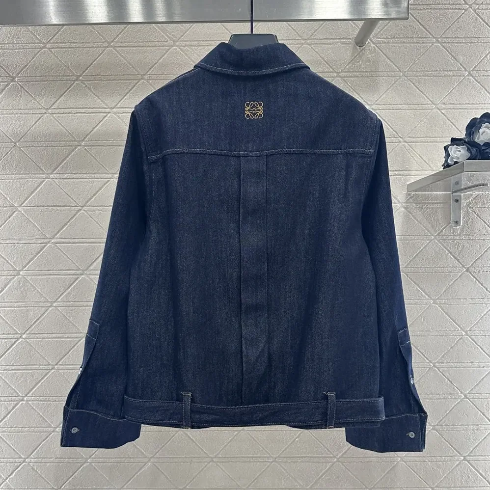 Loewe Draped Shirt in Denim-S359Y1DX19 for Women