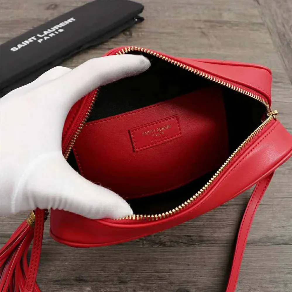 Saint Laurent YSL Lou Camera Bag Matelasse Leather for Women in Red Saint Laurent YSL Lou Camera Bag Matelasse Leather for Women in Red