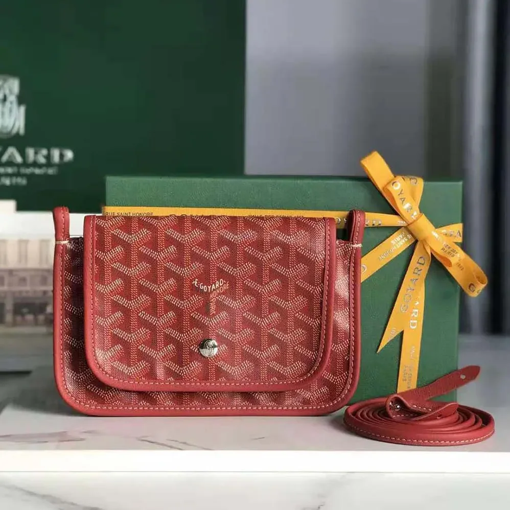 Goyard Plumet Pocket Wallet for Women in Red Goyard Plumet Pocket Wallet for Women in Red