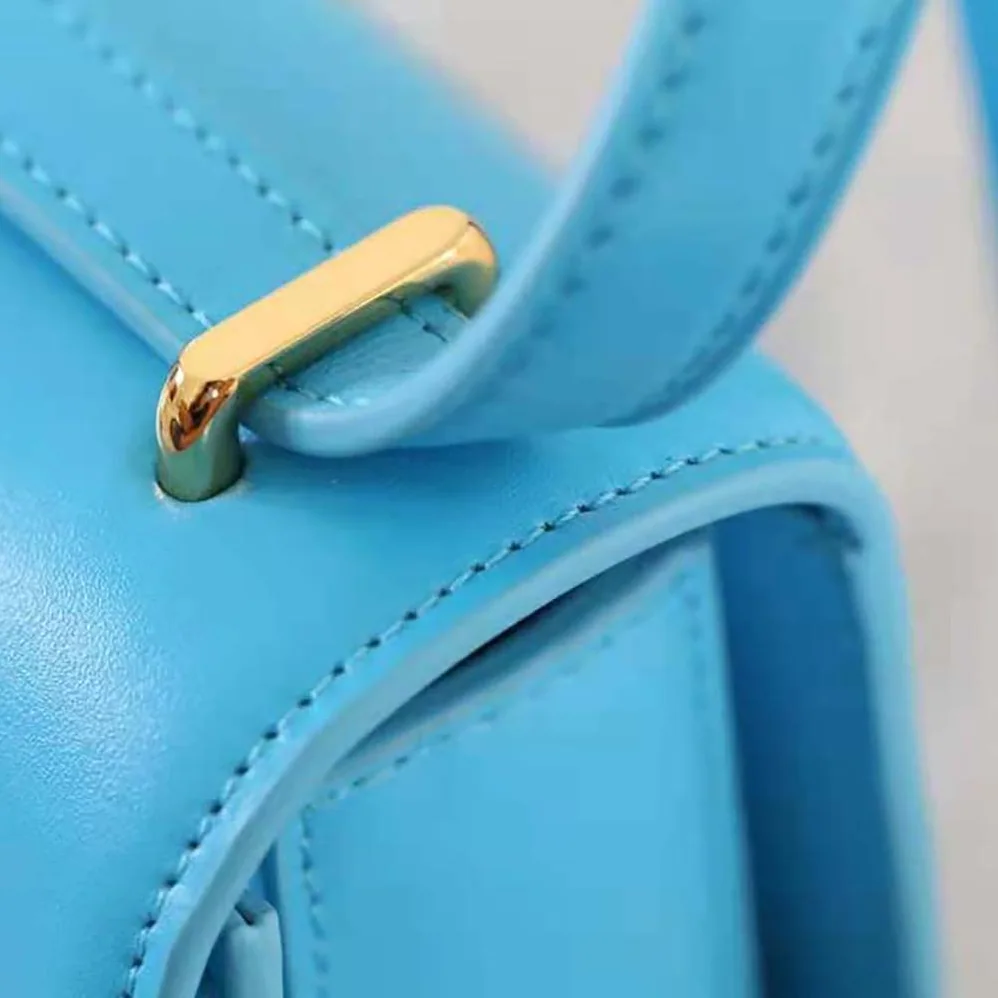 Loewe Goya Bag in Silk Calfskin for Women in Blue Loewe Goya Bag in Silk Calfskin for Women in Blue
