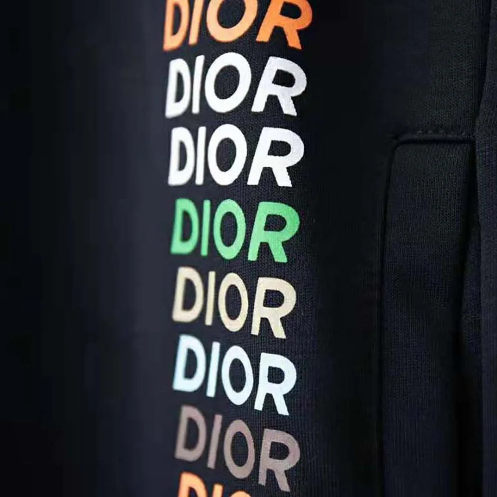 Dior Relaxed-fit Hooded Sweatshirt Black Cotton Fleece for Men Dior Relaxed-fit Hooded Sweatshirt Black Cotton Fleece for Men
