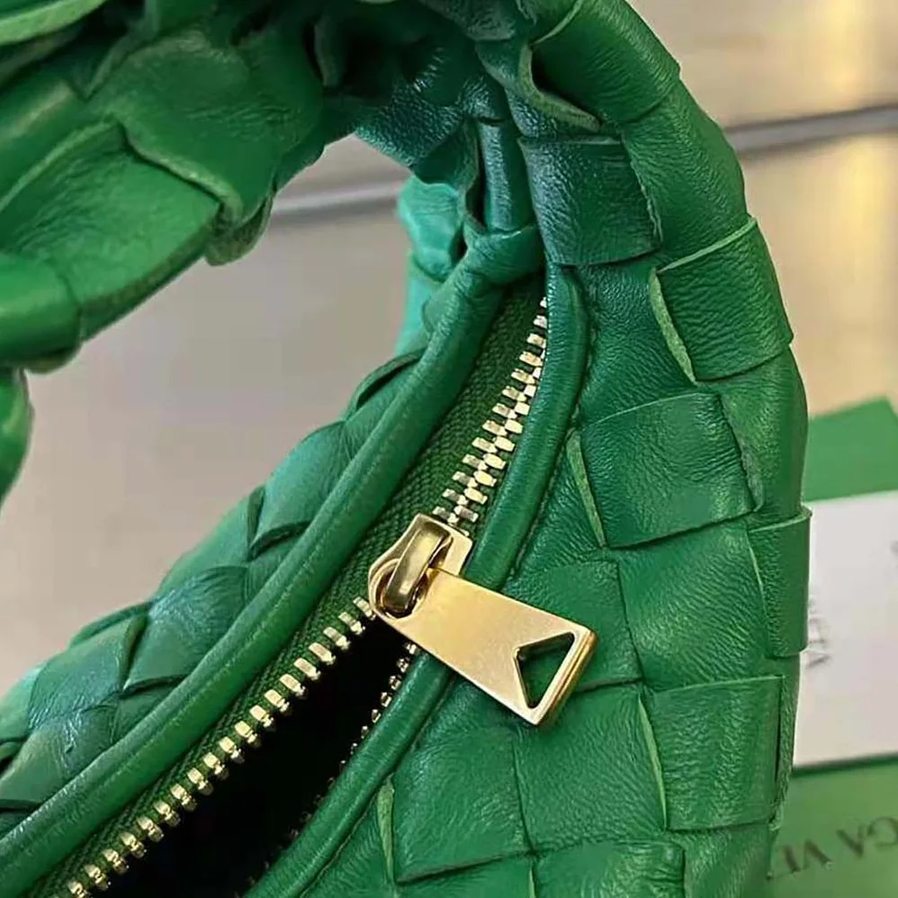 Bottega Veneta Candy Jodie Micro Intrecciato Leather Top Handle Bag for Women in Green Bottega Veneta Candy Jodie Micro Intrecciato Leather Top Handle Bag for Women in Green