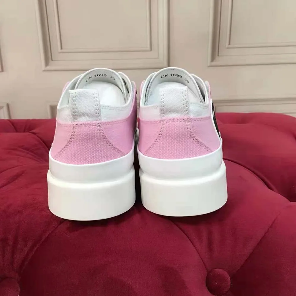 Dolce Gabbana D&G Two-tone Canvas Portofino Light Sneakers with DG Logo for Women Dolce Gabbana D&G Two-tone Canvas Portofino Light Sneakers with DG Logo for Women
