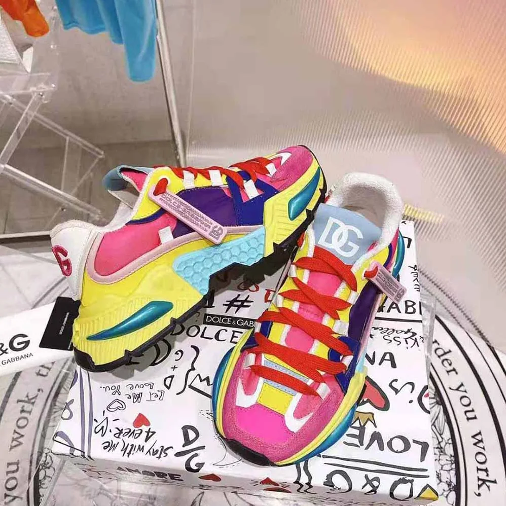 Dolce Gabbana D&G Mixed for Women in Material Airmaster Sneakers Dolce Gabbana D&G Mixed for Women in Material Airmaster Sneakers