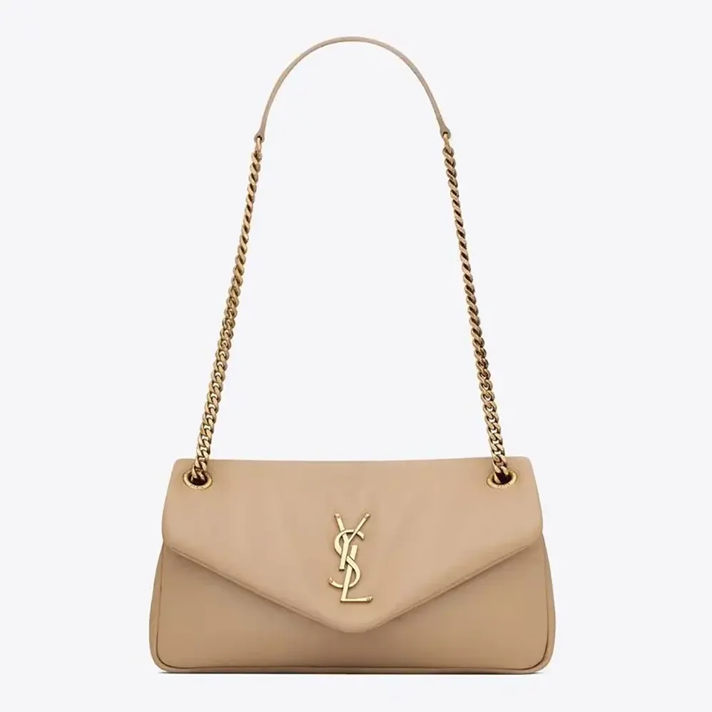 Saint Laurent YSL Calypso in Plunged Lambskin for Women