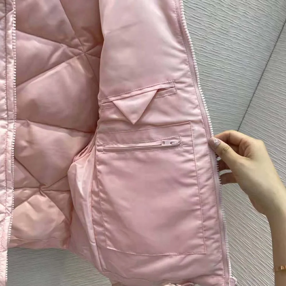 Prada Re-Nylon Gabardine Cropped Down Jacket for Women