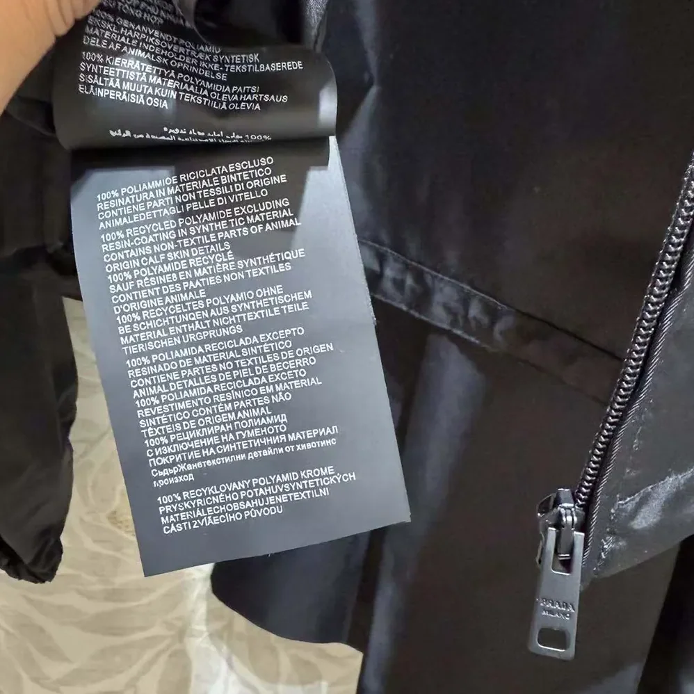 Prada Re-Nylon Cropped Jacket for Women in Black