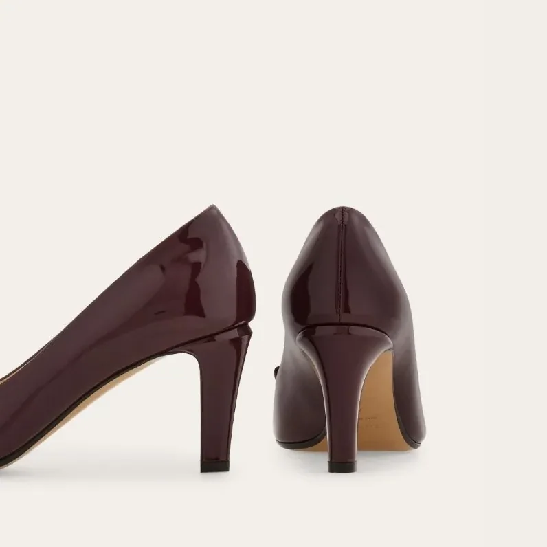 Ferragamo Vara Bow Pump Plum 01L218 Ferragamo Vara Bow Pump Plum 01L218