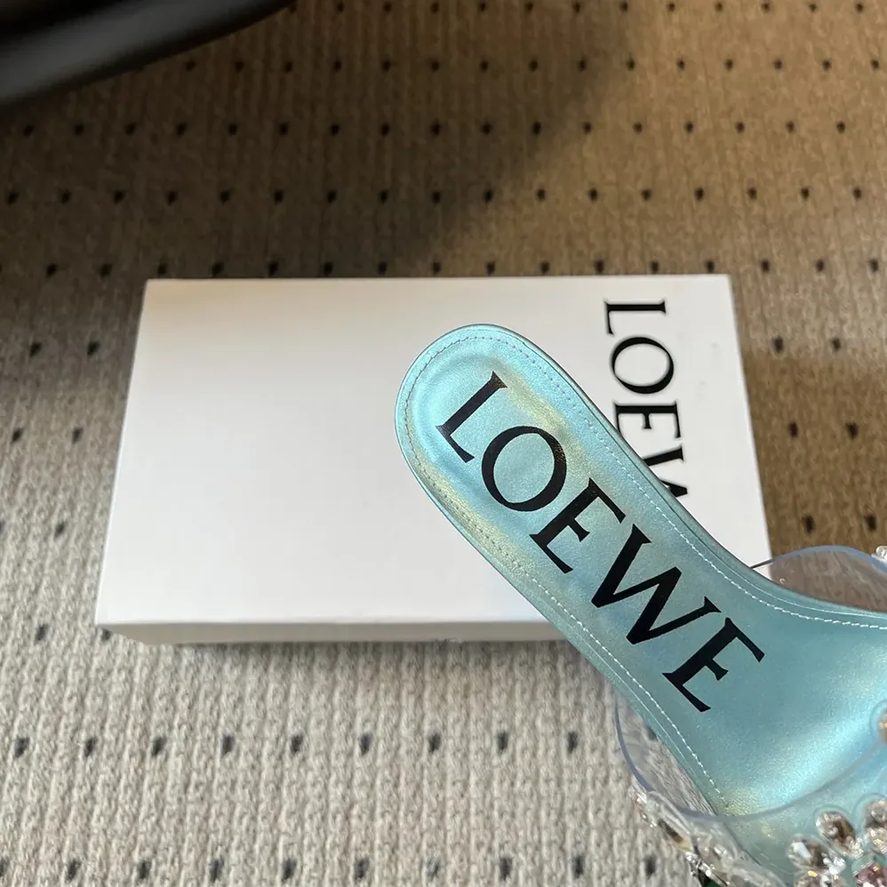 Loewe Toy Crystal Flowers sandal in PVC for Women Loewe Toy Crystal Flowers sandal in PVC for Women