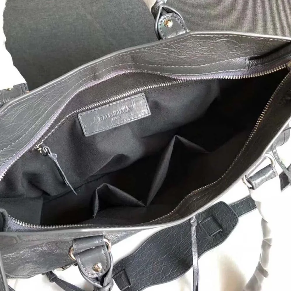 Balenciaga Classic Silver City Medium Size Lambskin Bag for Women Balenciaga Classic Silver City Medium Size Lambskin Bag for Women