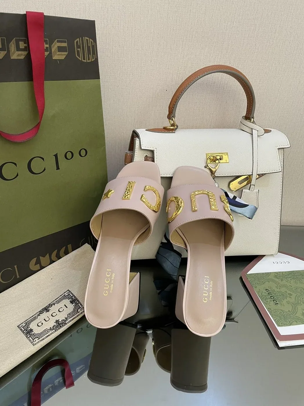 Gucci ‘Gucci' Slide Sandal Light Pink for Women
