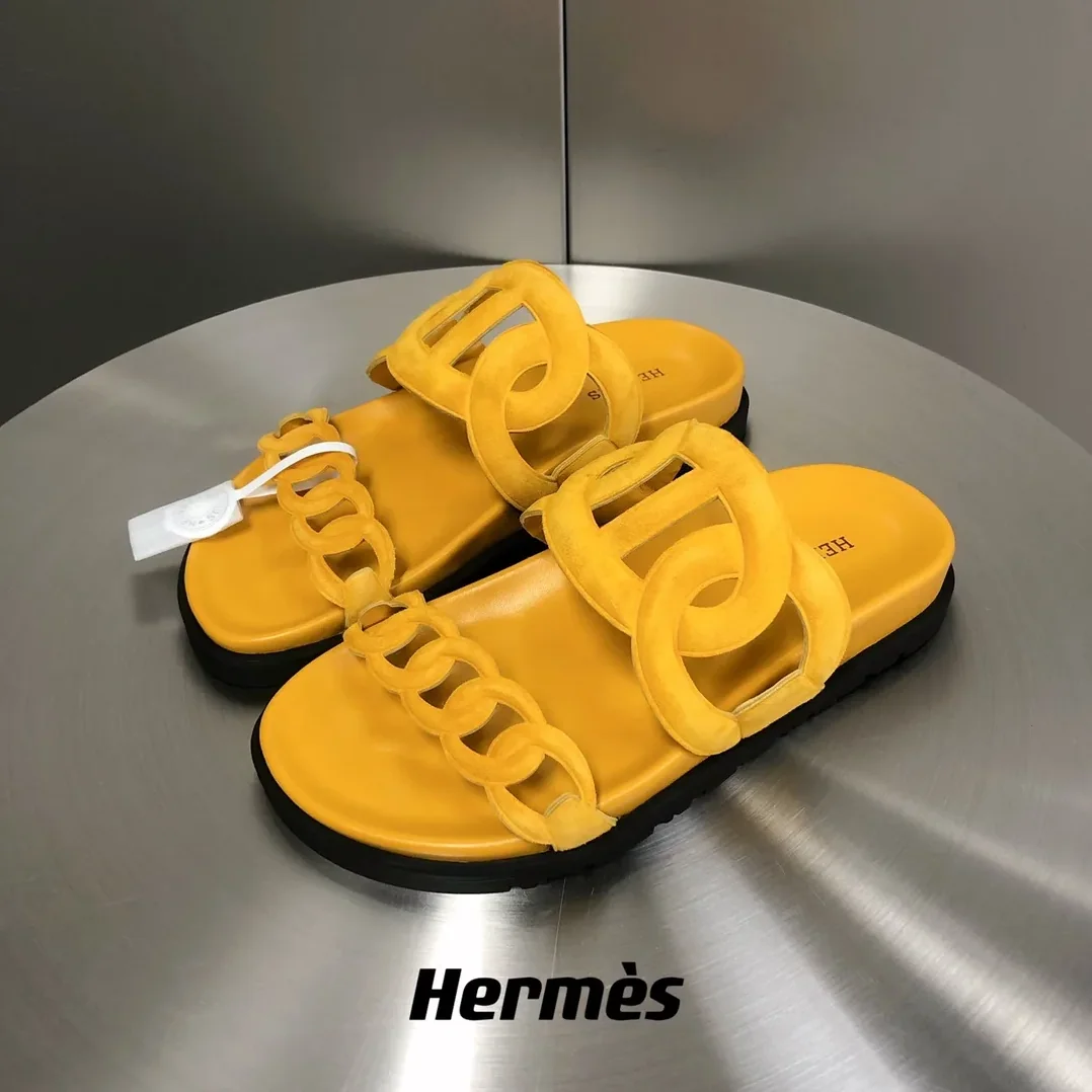 Hermes Extra Sandal Yellow Hermes Extra Sandal Yellow