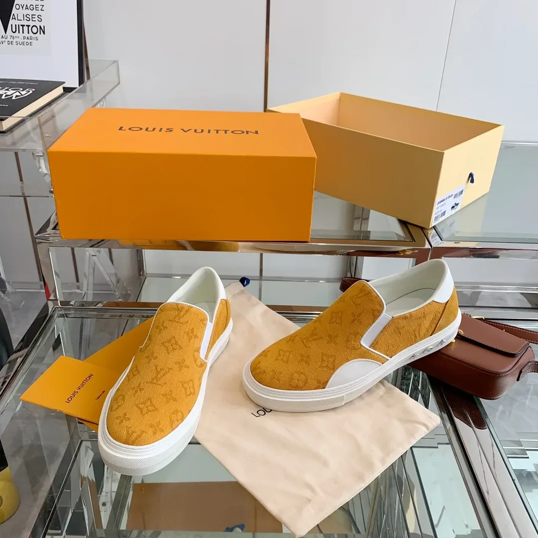 Louis Vuitton Trocadero Slip On Orange for Women Louis Vuitton Trocadero Slip On Orange for Women