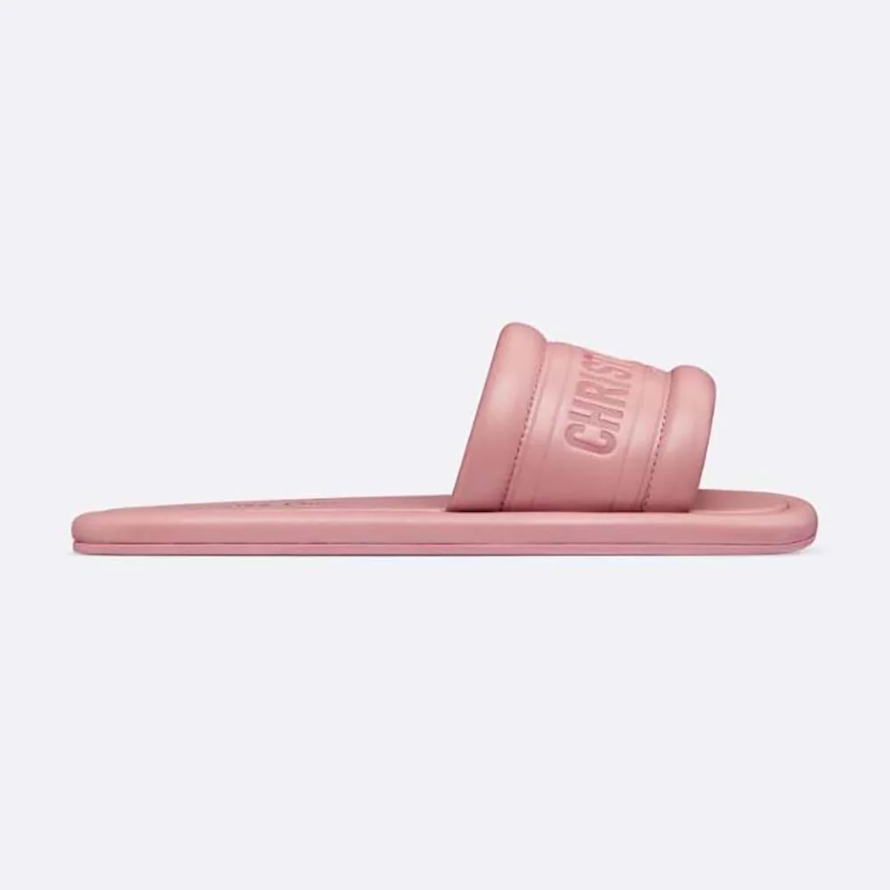 Dior Every-D Slide Pink Embossed Lambskin for Women
